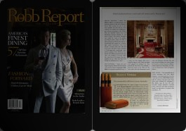 Article in Robb Report, March, 2007
